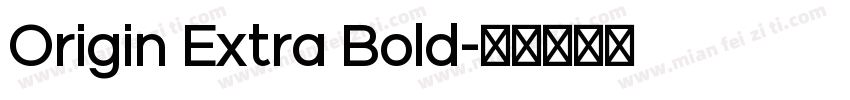 Origin Extra Bold字体转换
